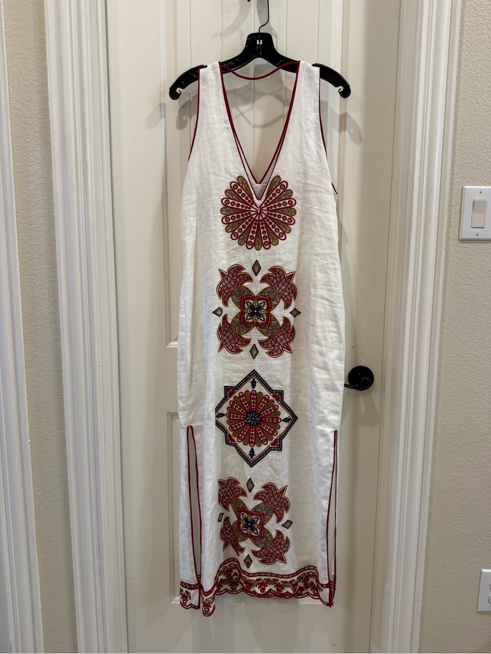 Farm Rio Marys Tiles Richelieu Midi Dress - Picture 5 of 8